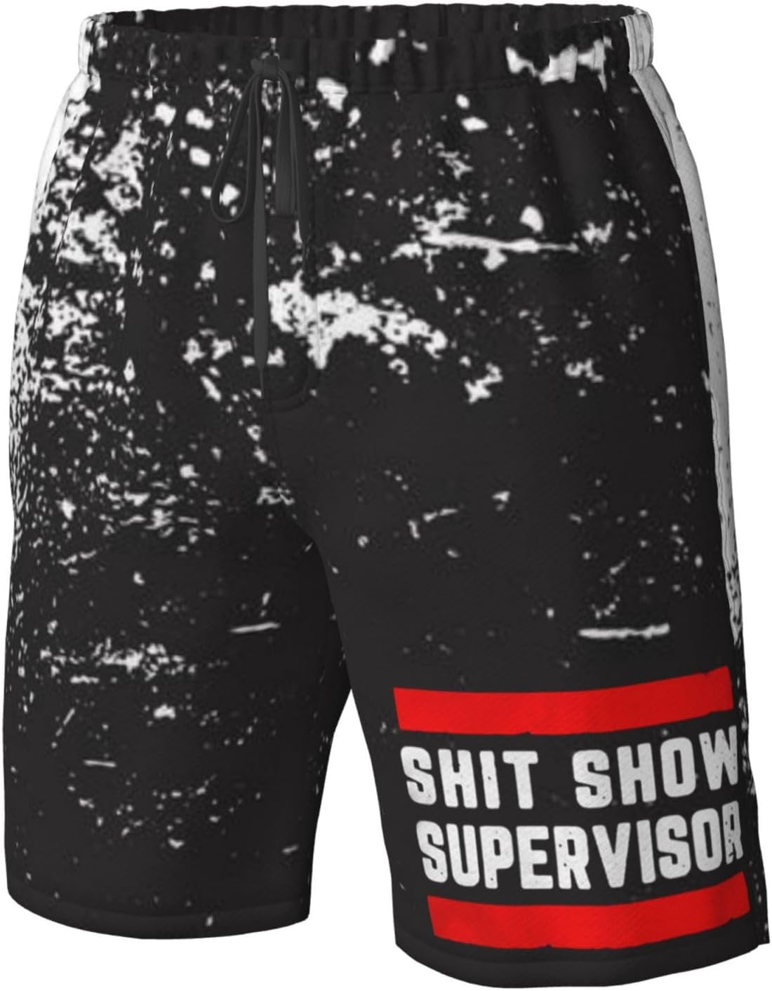 Shit Show Supervisor Men's Swim Trunks Board Swim Shorts Swimwear Bathing Suit Funny Men's Beach Shorts L