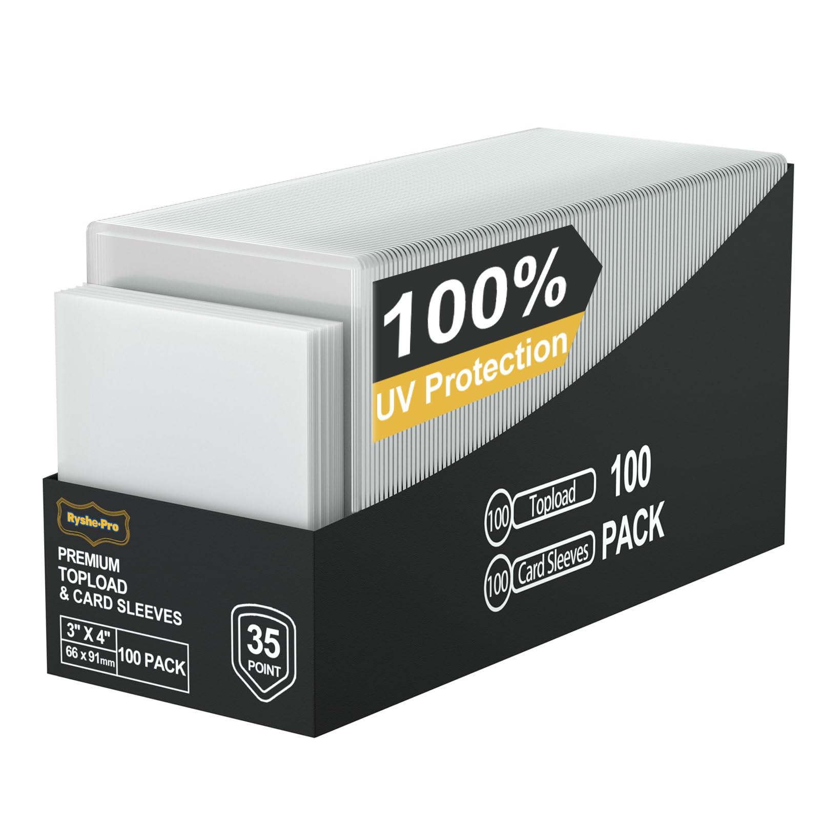 uv protection card sleeves RyshePro 200 UV400 Resistant Top Loaders for MTG TCG Type:TAG Bestseller Made from ultra 10 MTG Assorted Planeswalkers