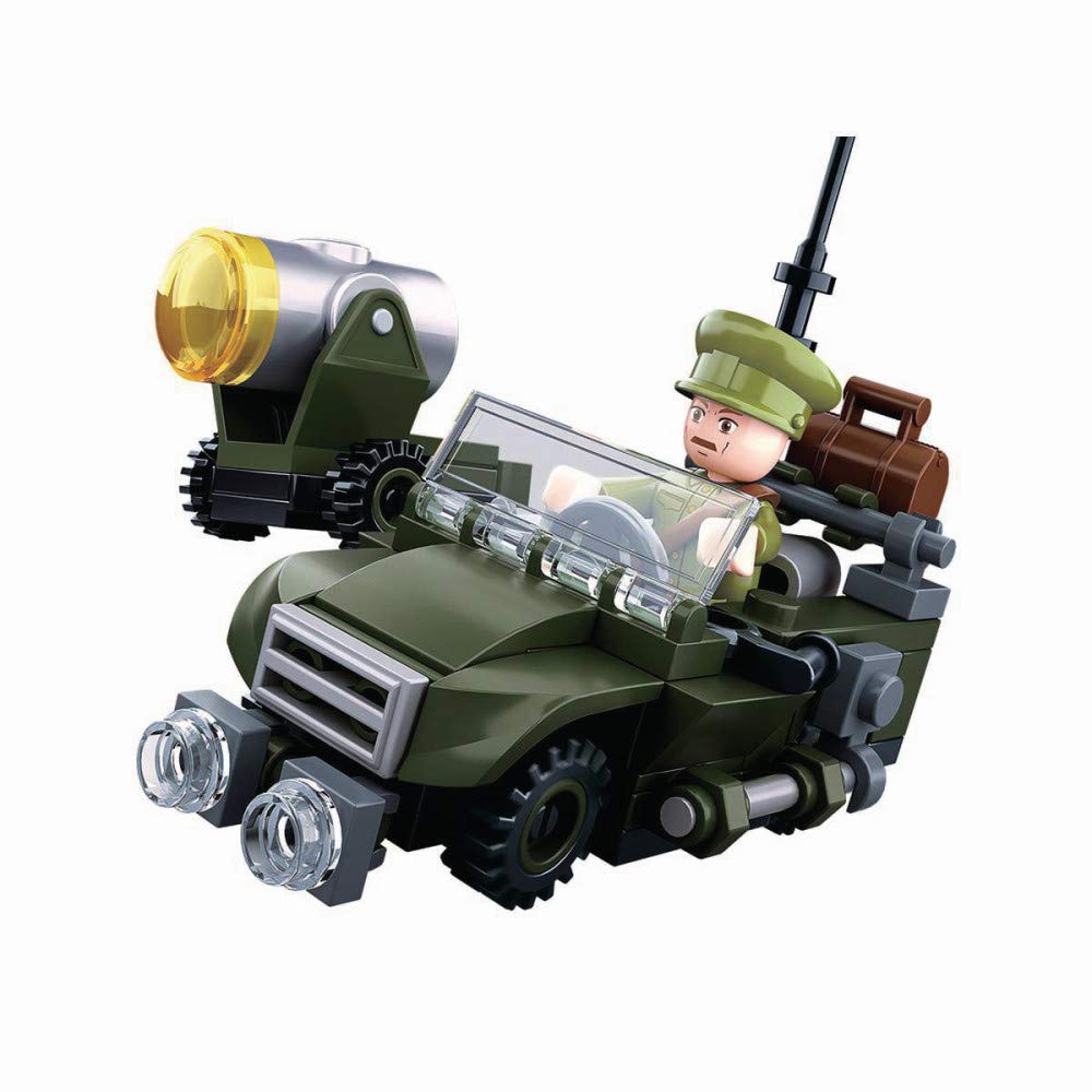 SLUBAN - Sl07124, Wwii - Mini Set Di Costruzione  77 Pezzi M38 B0678c