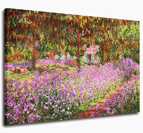 yearainn Canvas Wall Art Irises in Monet's Garden Painting by Claude Monet 20