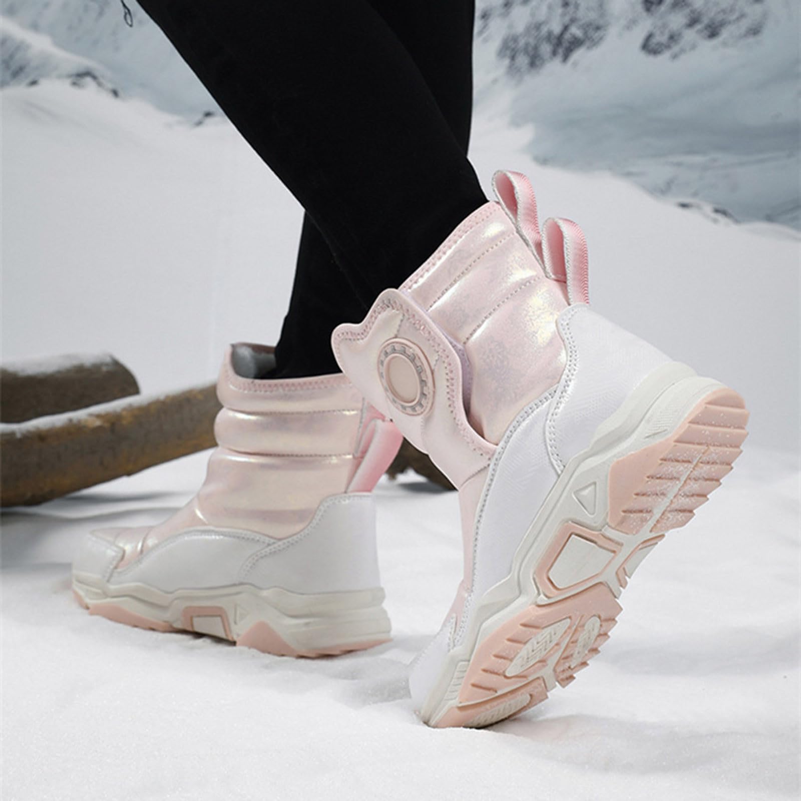 Ragazzi Scarpe per Bambini Scarpine Primi Passi Stivali da Equitazione per Ragazzi e Ragazze Stivali alla Moda Fodera in Pile Design alla Moda Leggero Antiscivolo Idéales pour l'Automne et l'Hiver