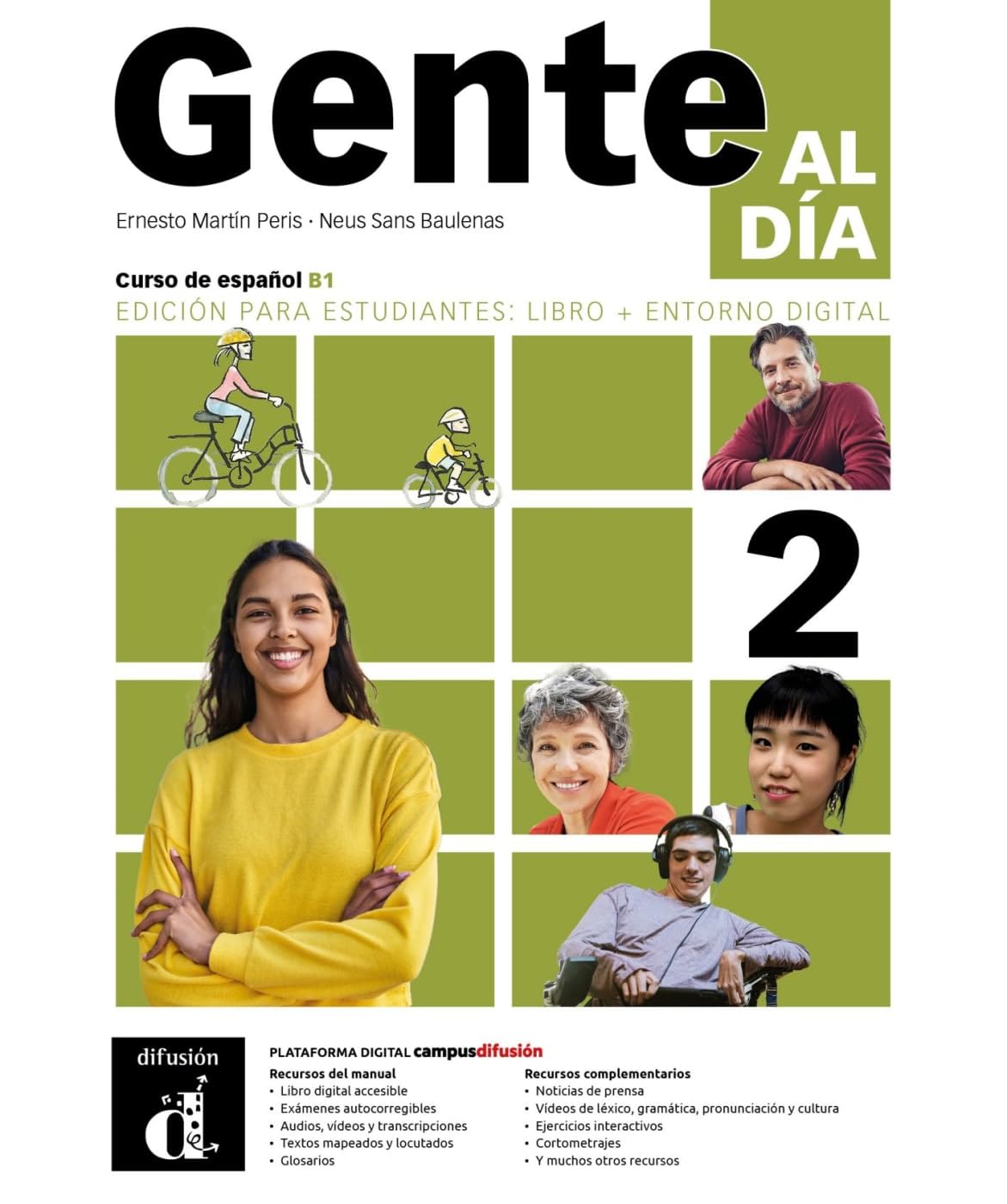 Gente al día 2 B1 - Edición híbrida: Edición internacional. Libro del alumno y cuaderno de ejercicios con audios y vídeos + código directo al entorno digital del manual en Campus Difusión (12 meses)