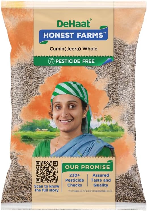 DeHaat Honest Farms | Pesticide-Free | Cumin Whole 100gm | Sabut Jeera | Rich in Aroma and Flavour