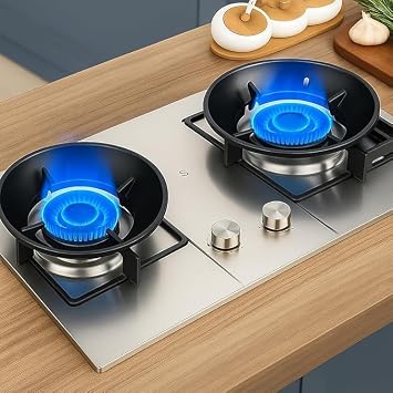 Leawall Gas Saver Burner Stand – Windproof Gas Saver Stand | Gas Saver Jali/Ring, Gas Saving Round Burner Stand for All Gas Stoves
