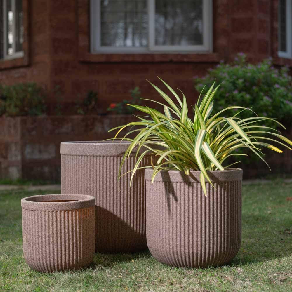 910☘️長期管理☘️タグ付⭐️PINK ICE⭐️Ashwood nurseries⭐️ UGAOO Tokyo Round Fibre Plant Pot Set (12, 15 & 20 Inch) – Large