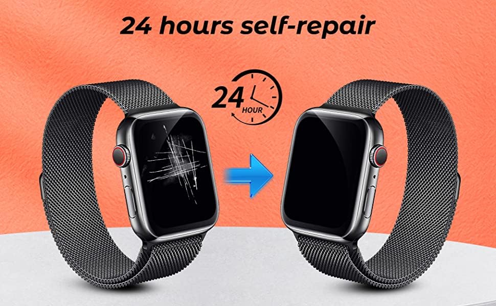 Image of 9H Screen Protector Flexible TPU Screenguard For NOISE COLORFIT HRX SPRINT [1.91 inch] Smartwatch (2 Pack) - Unbreakable Hydrogel TPU Film [ Not A Tempered Glass]