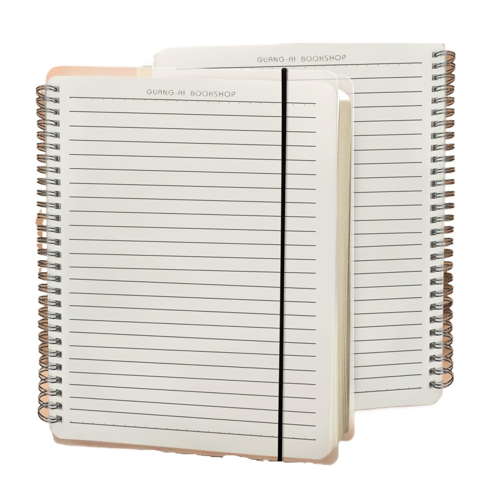 Bloc à Spirales Robuste B5 : Cahier Transparent Ligné pour Ne Plus Corner Vos Pages