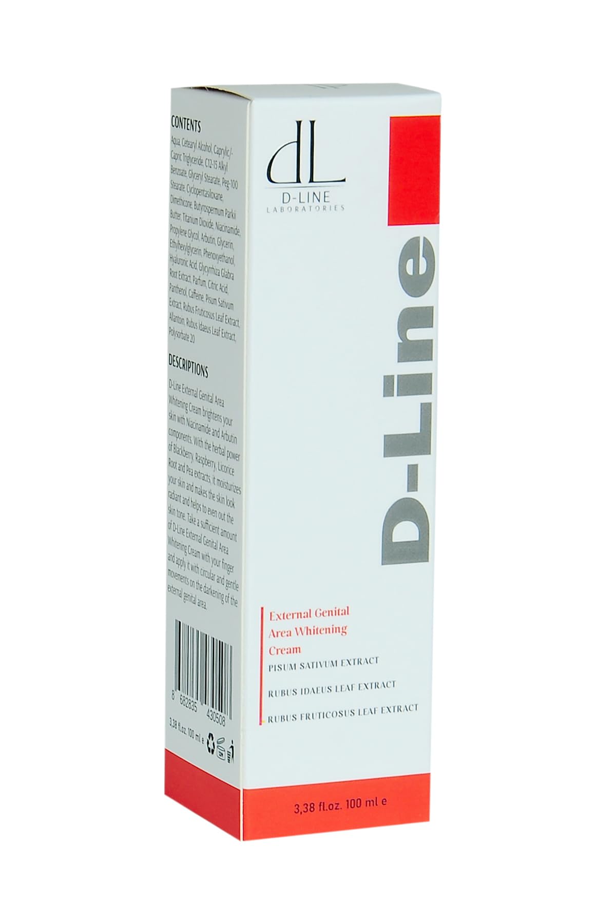 D Line Laboratories External Genital Area Whitening Cream, Genital Bölge Beyazlatıcı Krem, 100 ml, H