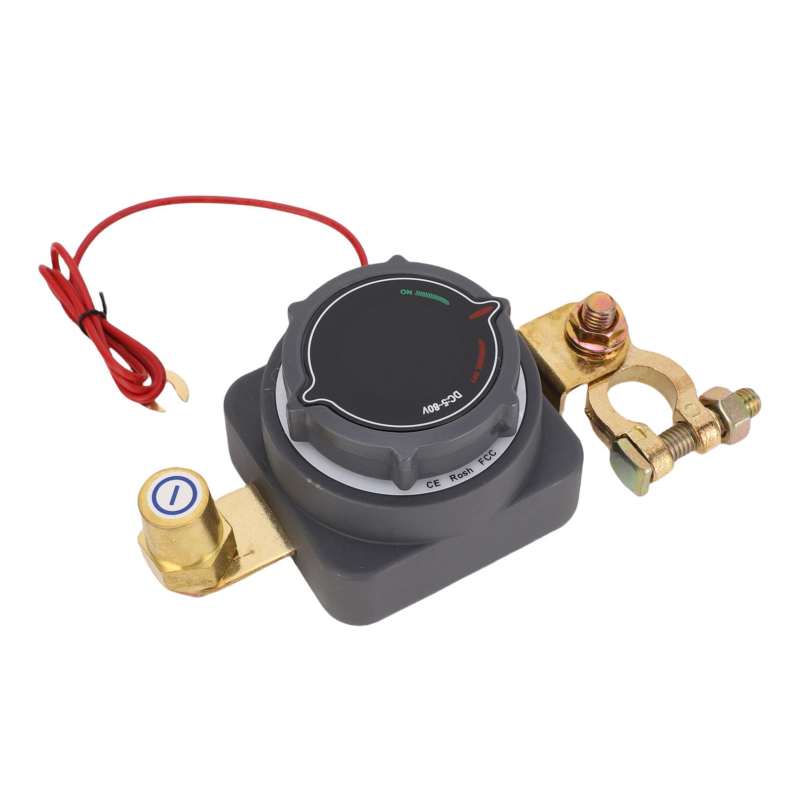 Interruptor de Desconexión de Batería con Voltímetro Digital LED,