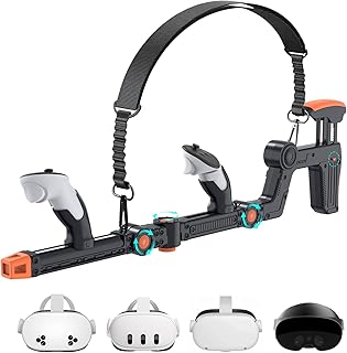 Sponsored Ad - VR Gunstock Compatible with Meta Quest 2/3/3S/Pro, Shoulder Straps Adjustable FPS Gaming Controller Accesso...