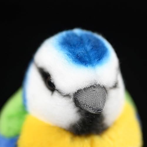 Miniatura 6 de Tiny Heart Juguete de peluche de pájaro de teta azul de simulación, realista, 5.51 pulgadas, suave y lindo para niños y niñas, regalos para