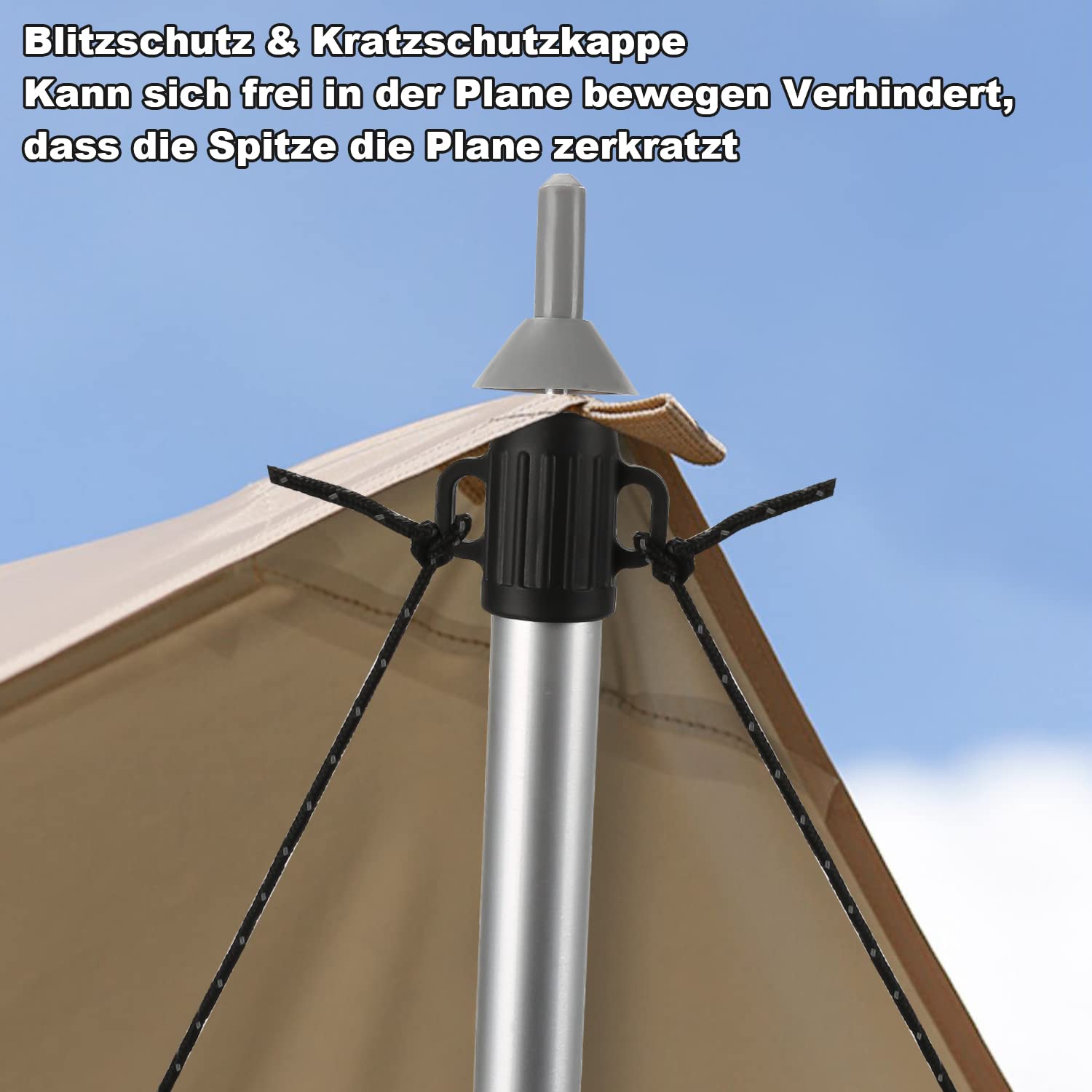 Gimisgu Barre télescopique pour tentes, barres de tente réglables en aluminium 90-230 cm, poteaux de tente de camping avec sac de rangement