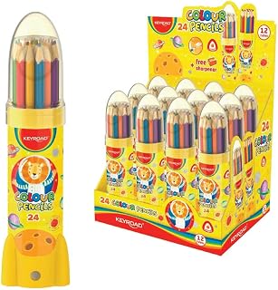 keyroad Keyroad Triangular Wooden Colored Pencils 24 Colors Brand Name: KEYROAD | Writing Instrument Form: Colored Pencil | Material: Holz | Model Name: Buntstifte Dreikantform - 24 Stück
