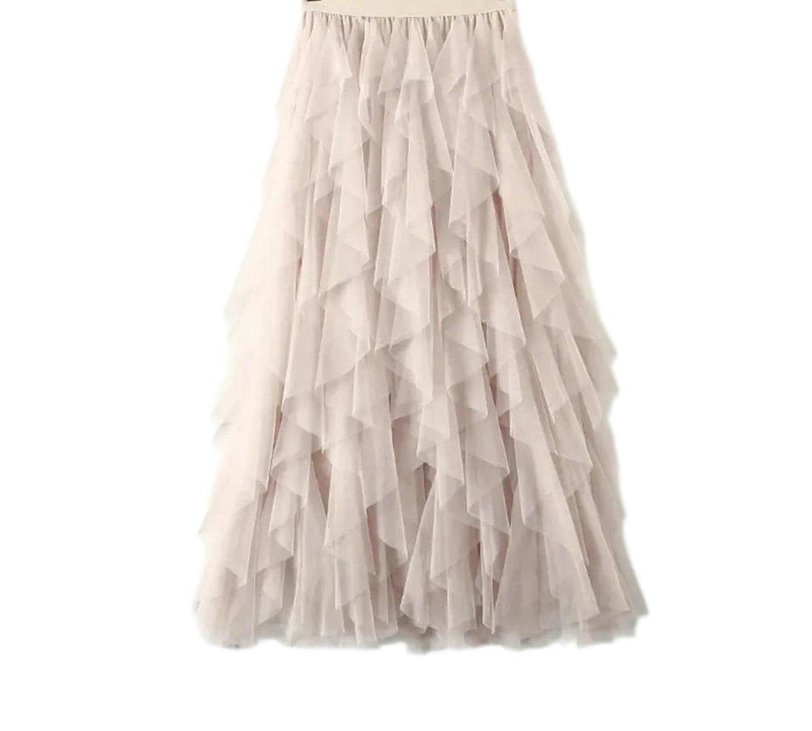 Gonna estiva Gonna Lunga Gonfia Irregolare In Tulle Elasticizzato Da Donna