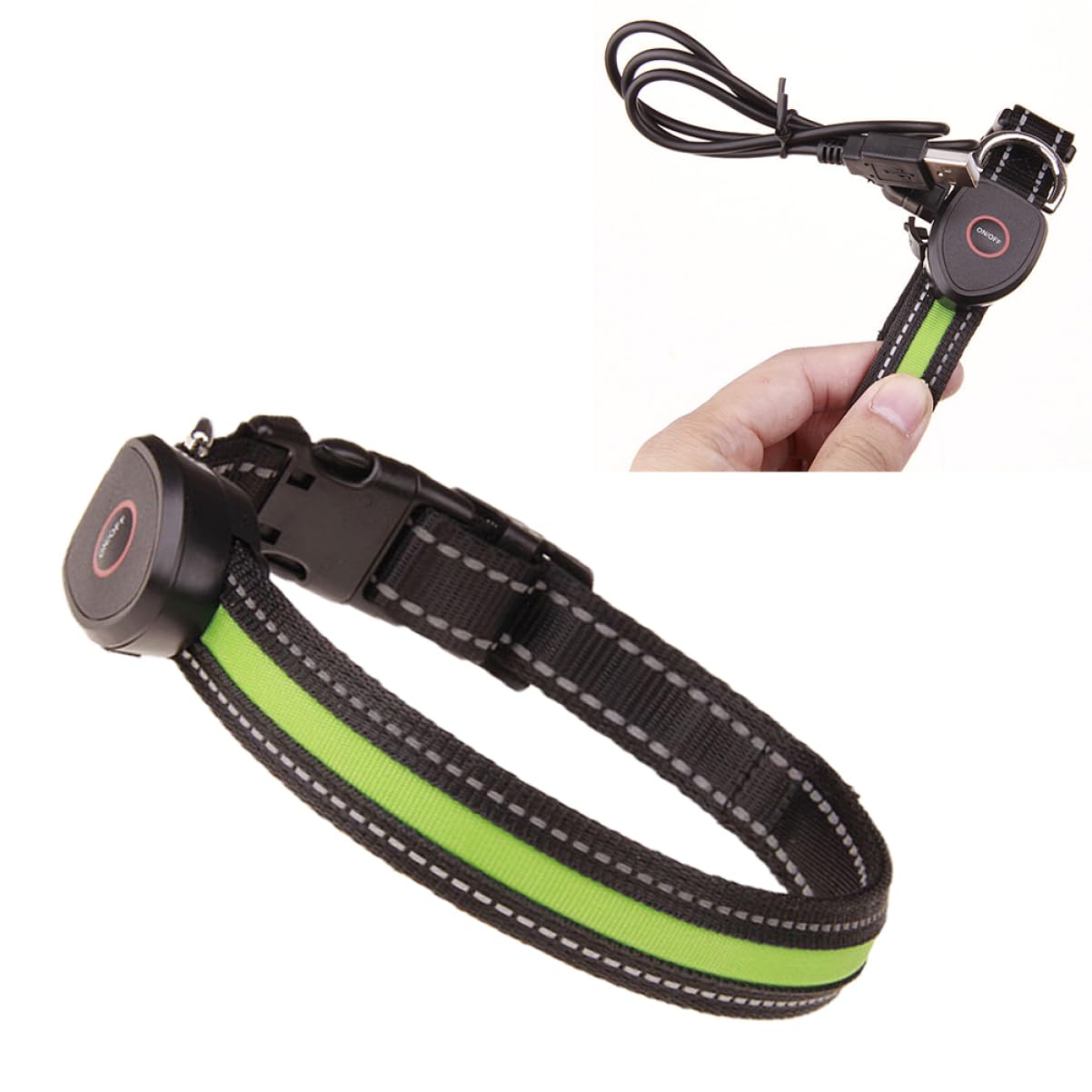 Mipcase 2 Uds Collar Para Mascotas Cono Collar LED Circular Perro Iluminado De Perro Intermitente Para Mascotas Iluminado LED Para Mascotas