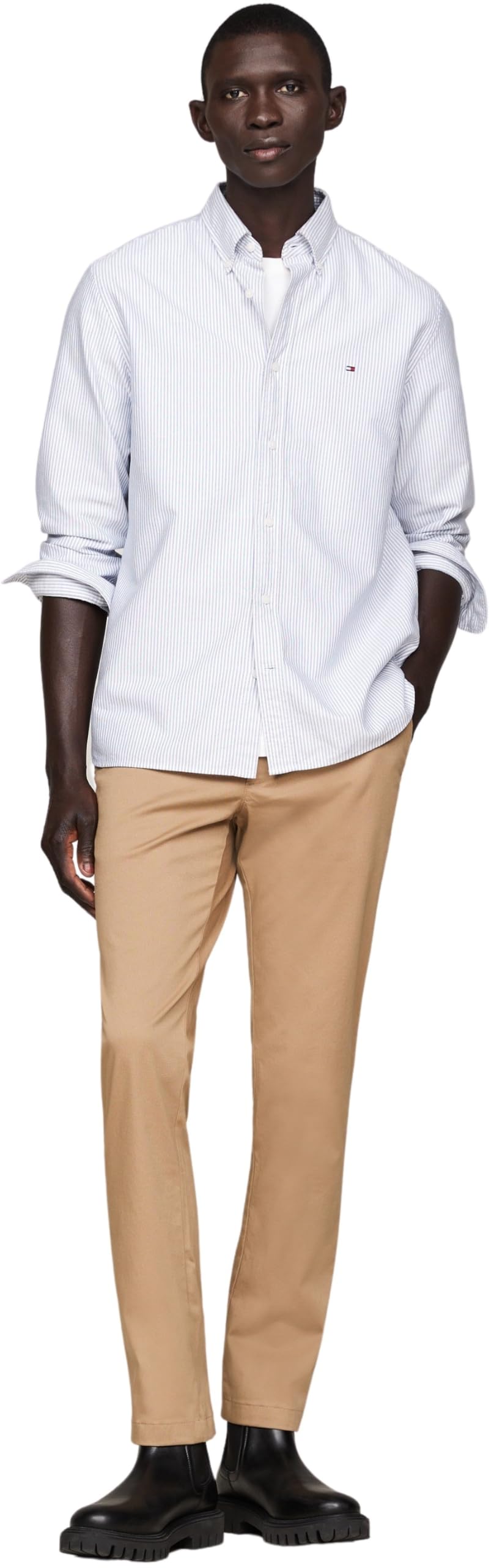 Tommy Hilfiger Pantalones Chino Hombre Bleecker Printed Structure Slim Fit