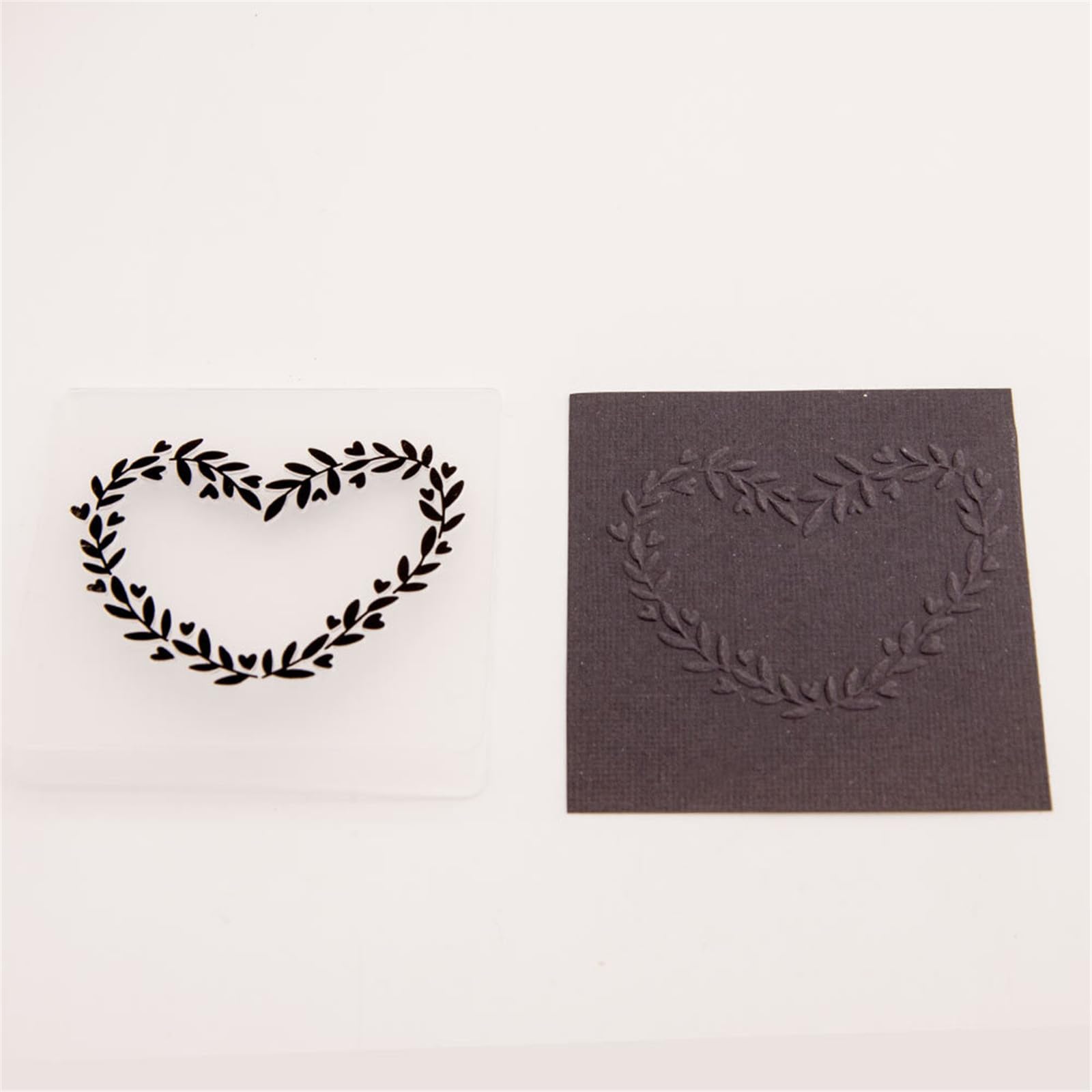Amazon.co.jp: Arbuya 2個/ロット 葉 円 プラスチック エンボス