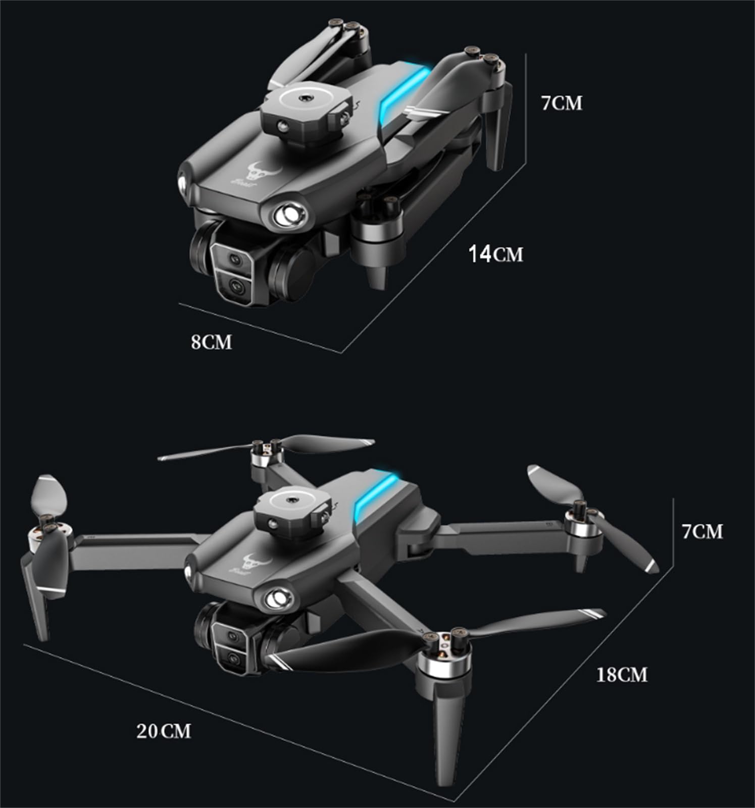 SG109 PRO Max Drone 4k GPS 8K HD Podwójny aparat Profesjonalna fotografia lotnicza UAV Bezszczotkowy silnik Quadcopter Zabawki Samoloty UAV,Sg109pro black