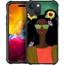 ZHEGAILIAN Compatible with iPhone 15 Case,Sunflower Girl B 15 Women Girls Case,Shockproof Anti-Slip Drop Protection with Soft TPU Bumper