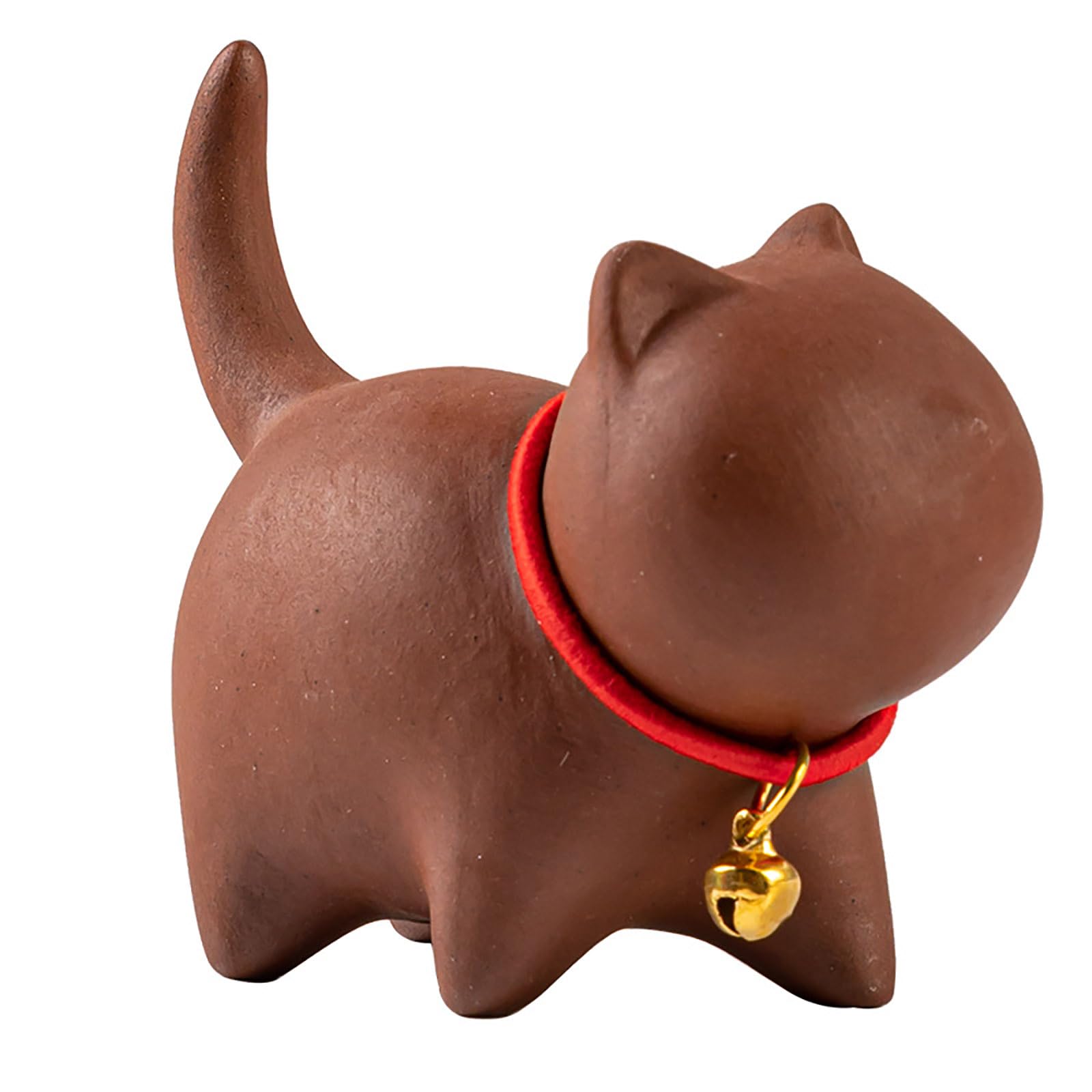 Jazuaiao Teas Play Ornament Cats Teas Pet Yixing Clay Figurine Zisha Texture Set Accessories for Home or Decors Zisha Pet