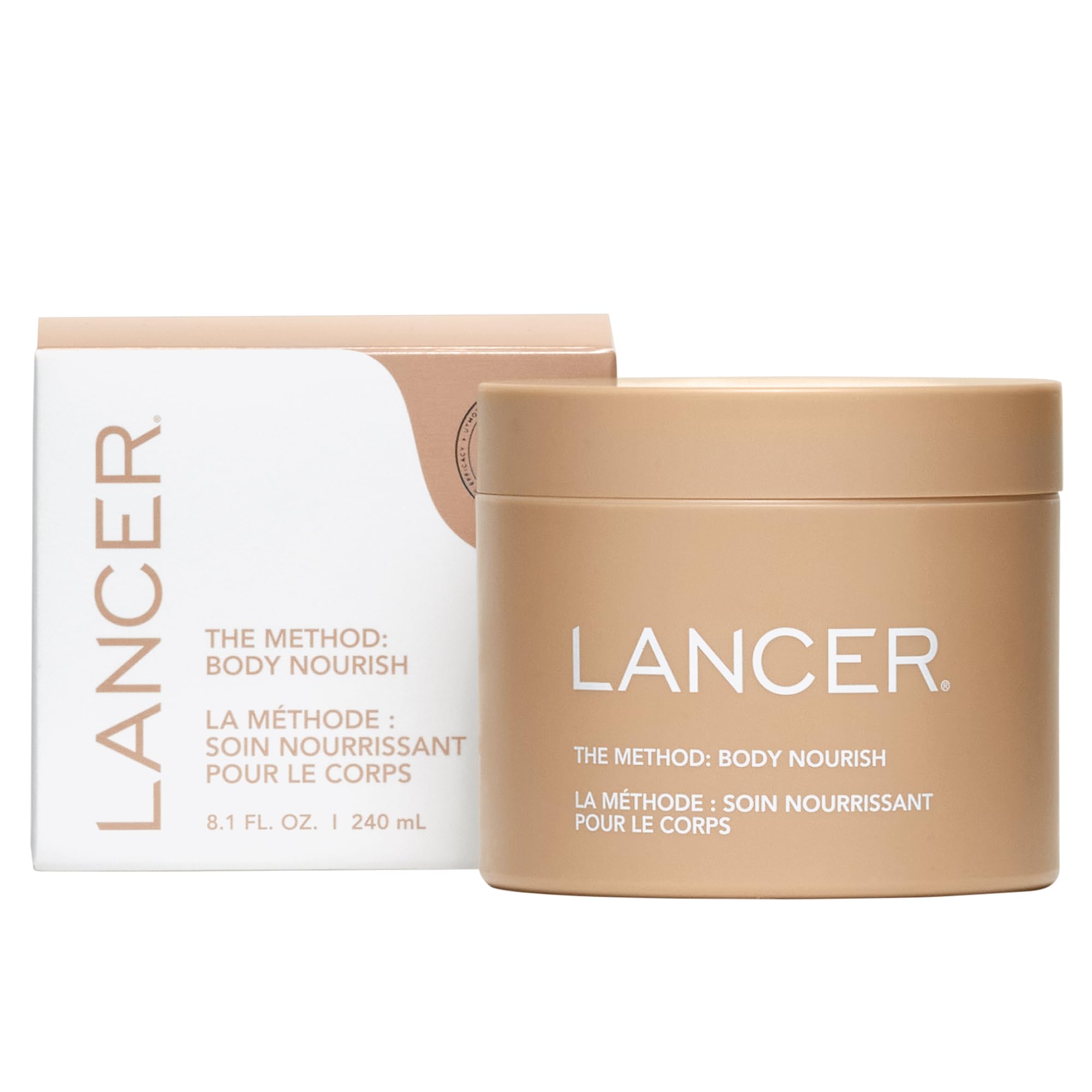 Lancer Skin Care Method: Nourishing Body Cream with 10% Glycolic Acid, Anti-Ageing Body Lotion for Dry Skin