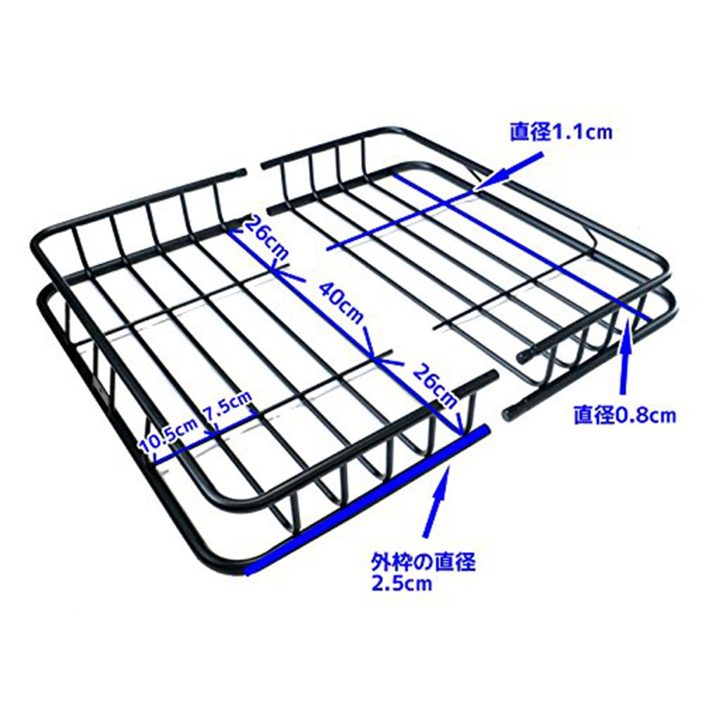 Amazon.co.jp: ルーフラック ルーフバスケット CURT製 正規品 18115  