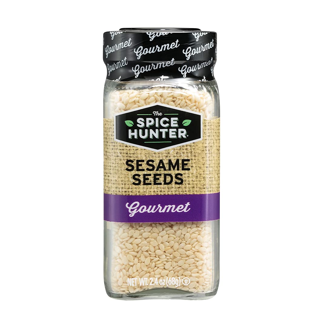 The Spice Hunter Sesame Seeds, Whole, 2.4-Ounce Jar
