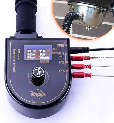 TempMaster - Ventilador inalámbrico de control de temperatura para parrillas Weber, adaptador de ventilación de acero inoxidable gratuito, para