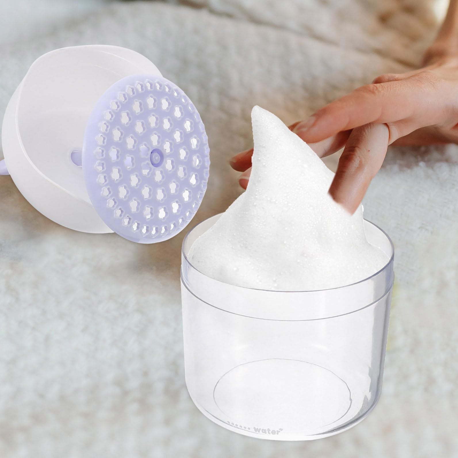Healeved Pz Schiuma Detergente Maker Skincare Bubble Maker per Bagno Viso Wash Foamer