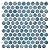 Artemuro 10-Sheets Peel and Stick Backsplash Tile - Penny Round Blue Marble Self Adhesive Tiles 12X12 Inches 3D Decorative Wall Sticker Stick on Backsplash for Kitchen,Bathroom (Blue Luxury Marble)