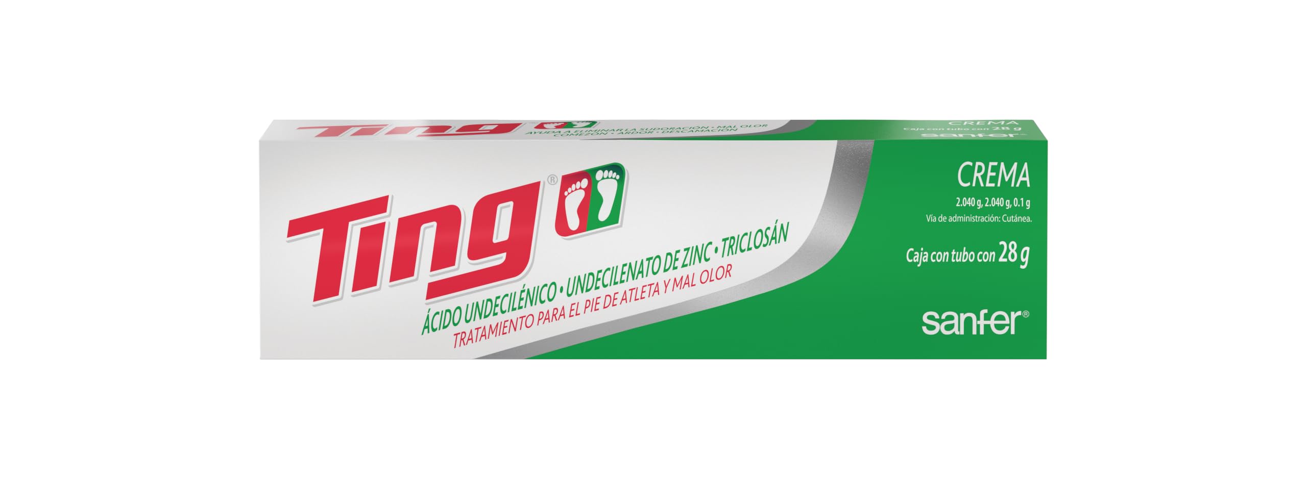 Ting Tratamiento Pie de Atleta Crema 28 g