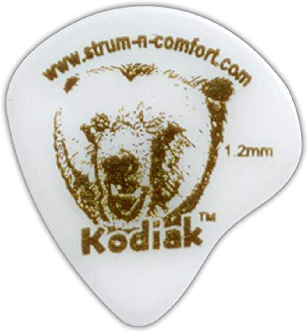 SNC-K/EXH/6 Kodiak 1.2mm Extra Heavy Delrin Polymer Flat Picks in a Six Pack