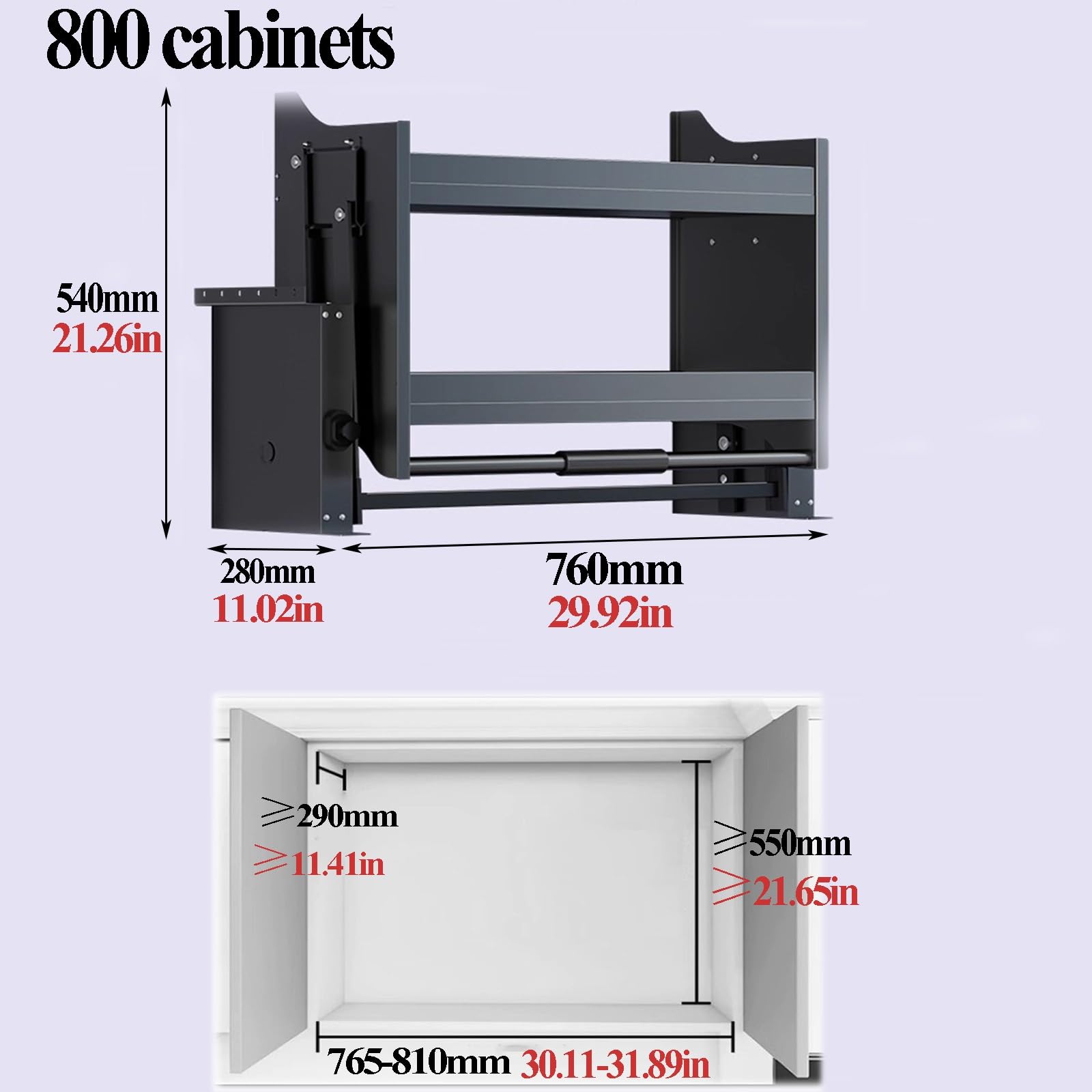 Cestas extraíbles Dobles para gabinetes Superiores: una solución de Almacenamiento Que Ahorra Espacio, 29,92 Pulgadas, Guardar ollas, sartenes y Utensilios de Cocina.