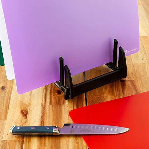 Vista 13 de Restaurantware RW Base - Tablas de cortar flexibles de 24 x 18 pulgadas, incluye 4 alfombrillas de corte para cocinar, aptas para lavavajillas