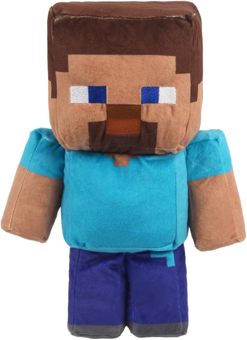 Pixel-Style Game Basic Plush Character Soft Toy, Video Game-Inspired Collectible Plushies Gifts for Kids & Fans (Steve) Pixel-Style Game Basic Plush Character Soft Toy, Video Game-Inspired Collectible Plushies Gifts for Kids & Fans (Steve)