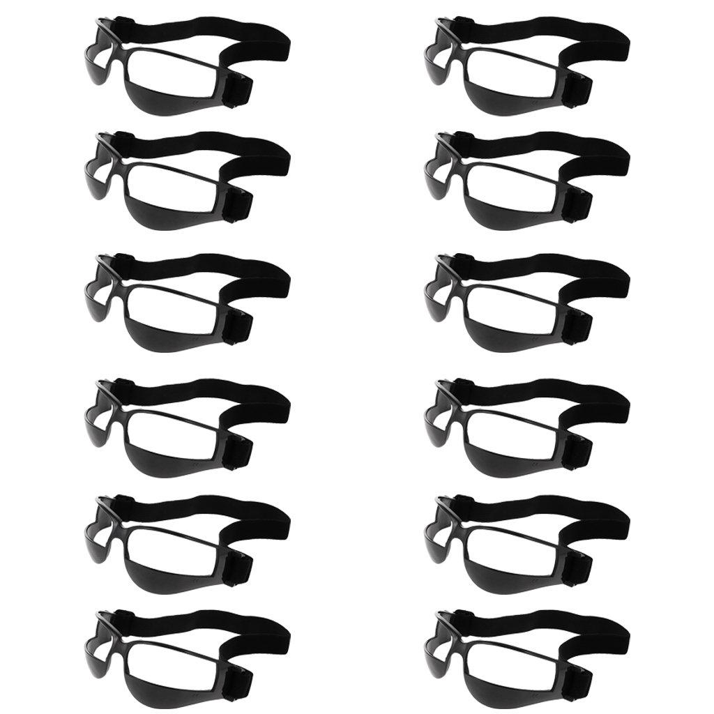 MagiDeal Lot 12pcs Dribble Basketball Lunettes de Entraînement Anti-Basse Lunettes de Sport