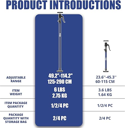 Miniatura 10 de XINQIAO Herramienta de tercera mano Sistema de soporte de tercera mano, varilla de soporte de acero de alta calidad con capacidad de 154 libras para