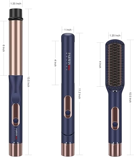 Miniatura 5 de Juego de peinado 3 en 1 con secador de pelo ultrasónico, seco con motor sin escobillas de alta velocidad de 110,000 RPM