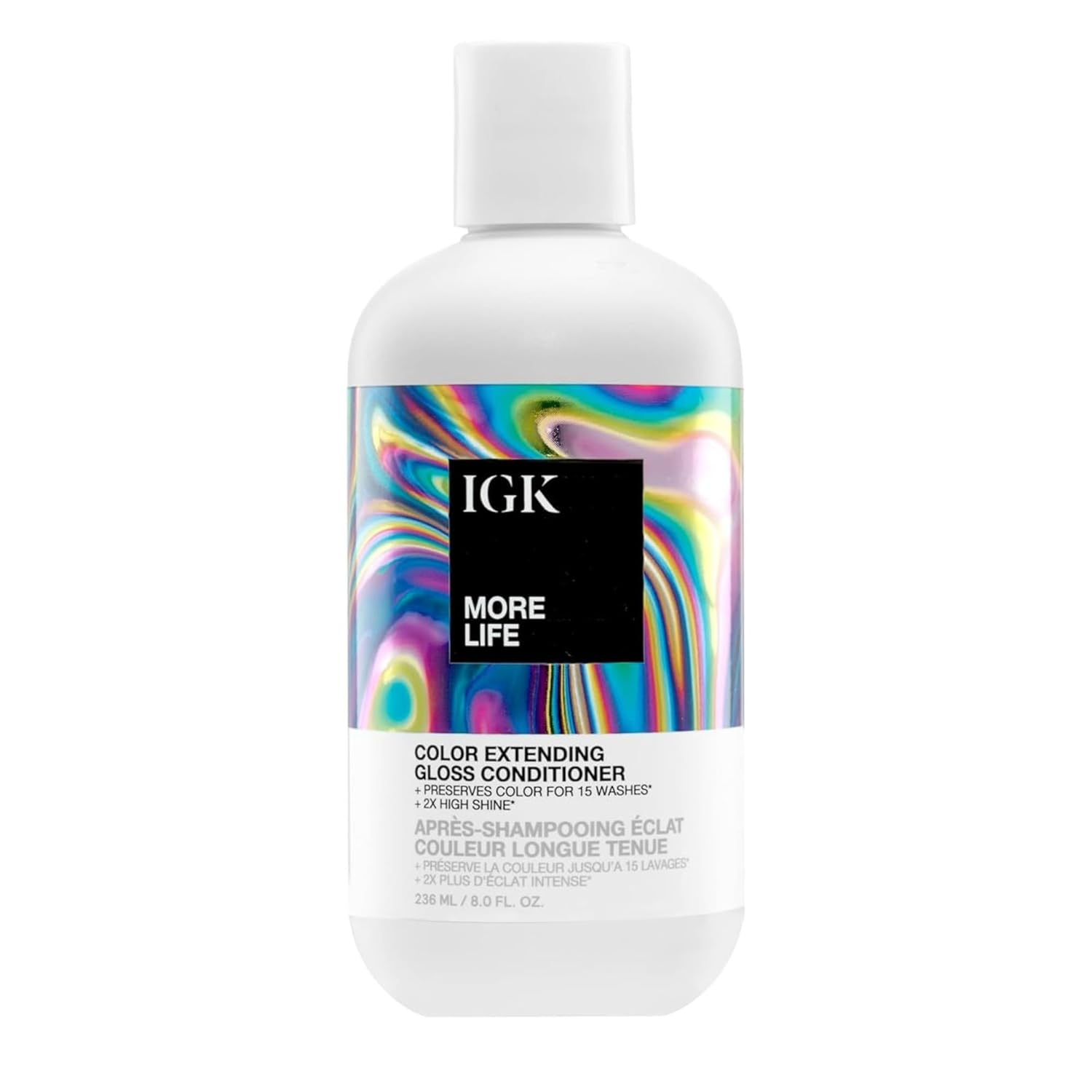 IGK MORE LIFE Color Extending Conditioner | Extends Color While Boosting Gloss and Softness | Helps Protect Color-Treated Hair from Fade
