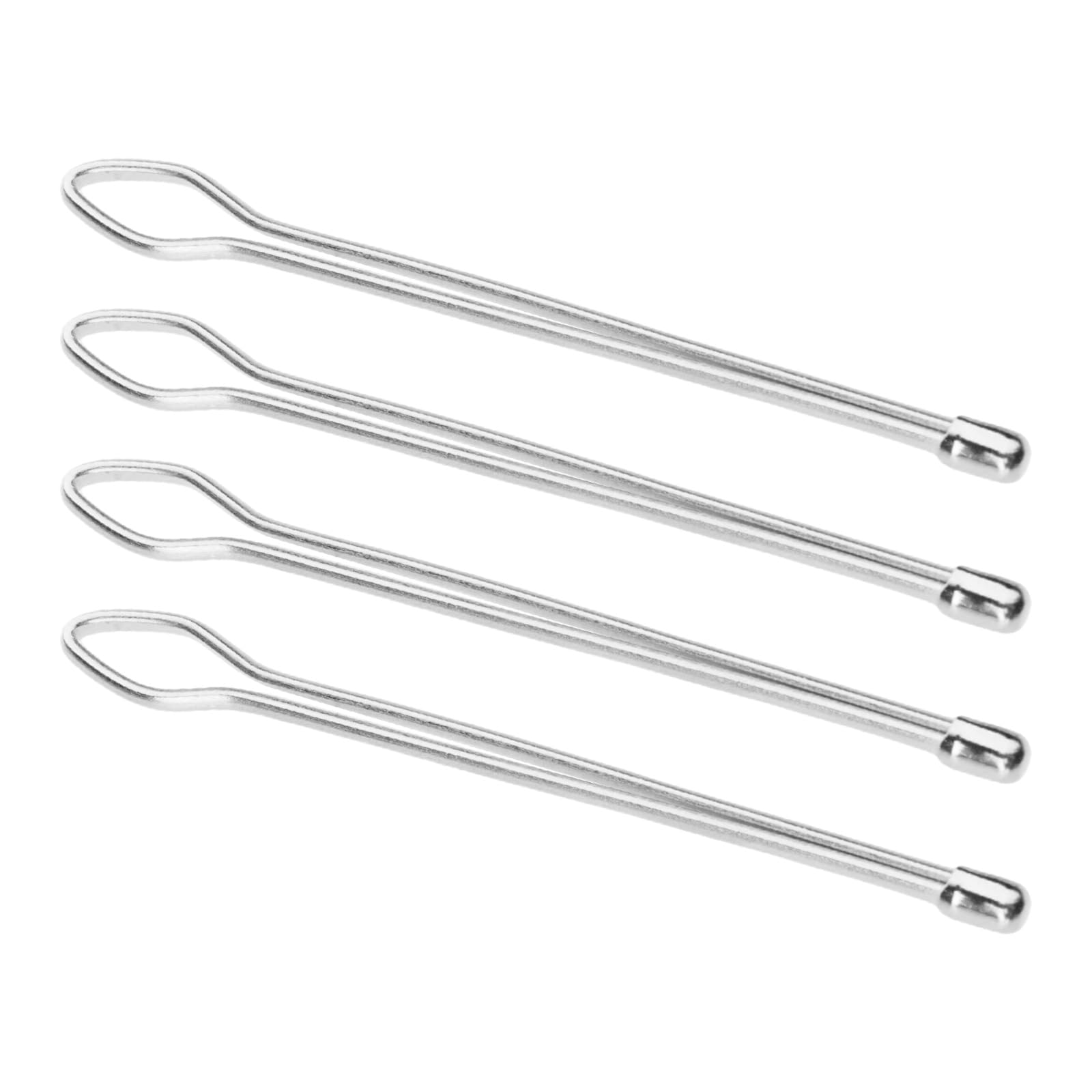 NEWFT 4Pcs Smooths Edges Metal Elastics Cord Threader for Projects and Fabric Adjustments Metal Threading Device