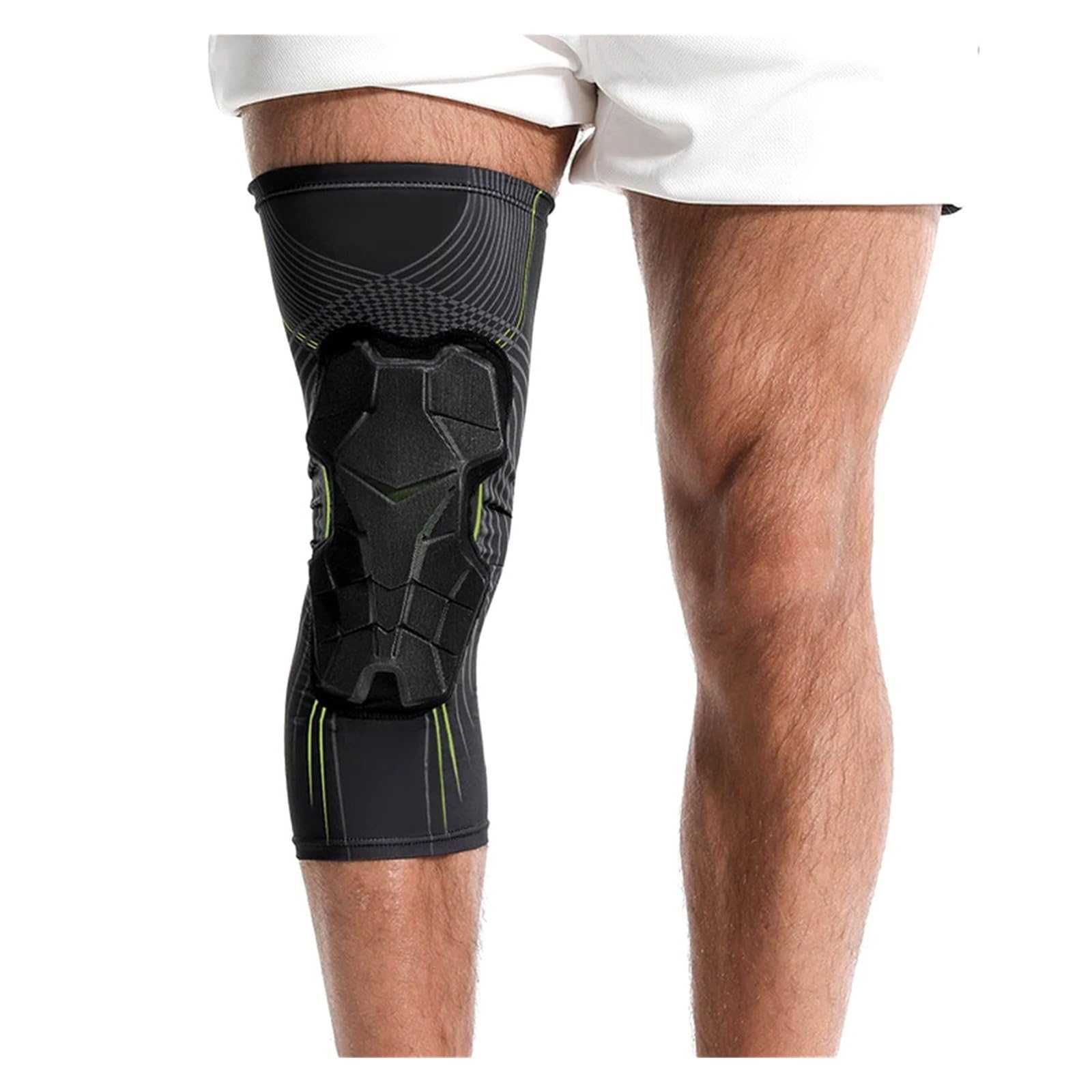 Ginocchiere Supporto for ginocchio antiurto Attrezzatura sportiva protettiva Ginocchiere for gambe da palestra Fasciatura traspirante Ginocchiera basket(2 PCS Black Blue,XXL)