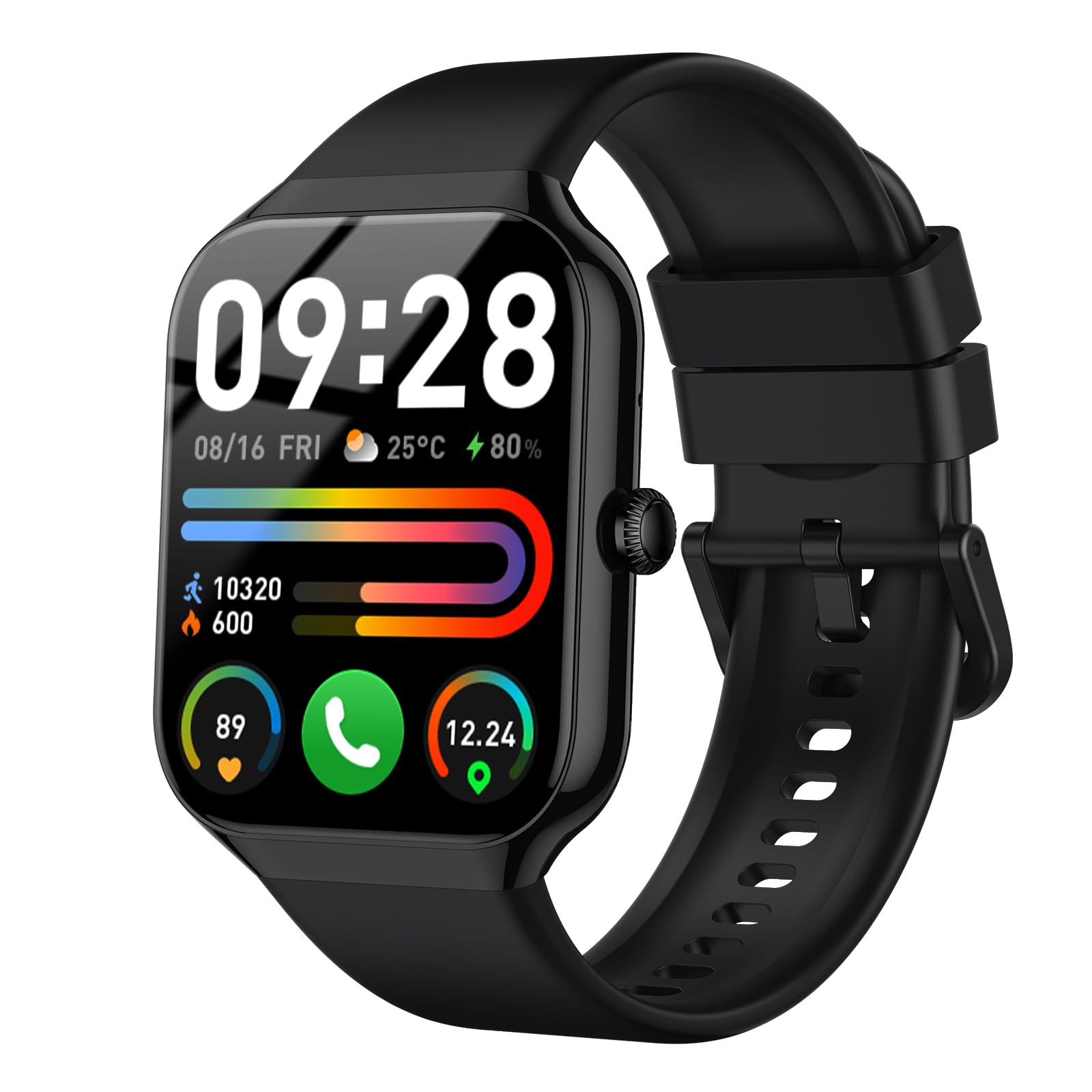 Motast Montre connectée pour homme femme, HD avec appels Bluetooth