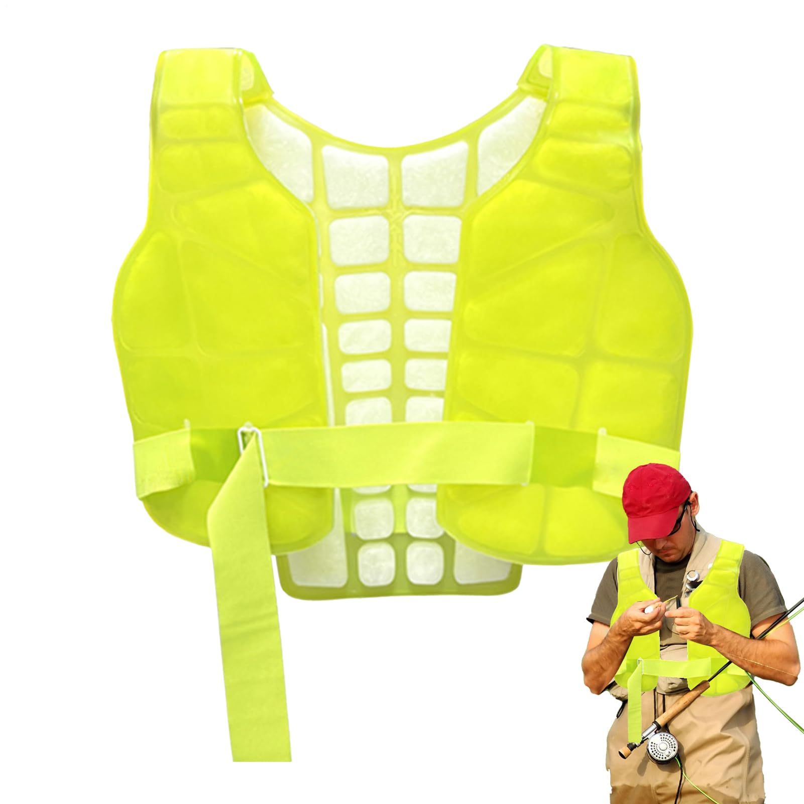 Gilet Rinfrescanti,Maglia Termica Regolabile E Riutilizzabile - Dispositivi di Protezione Individuale e Sicurezza per Lavoro Palestra Costruzioni Motociclo Pesca Protezione Solare Escursionismo