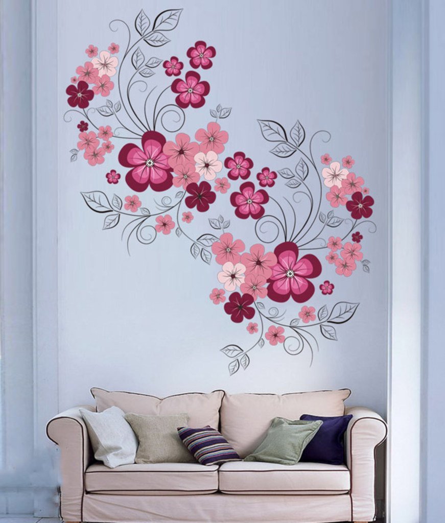 Kaushiki Collection Flowers with Vine Wall Self adhesive floor Sticker (Size -30 cms x 90 cms, Multicolor) 30 x 1 x 90 cms, Vinyl (B0BQYVJVX2) Amazon Price History, Amazon Price Tracker