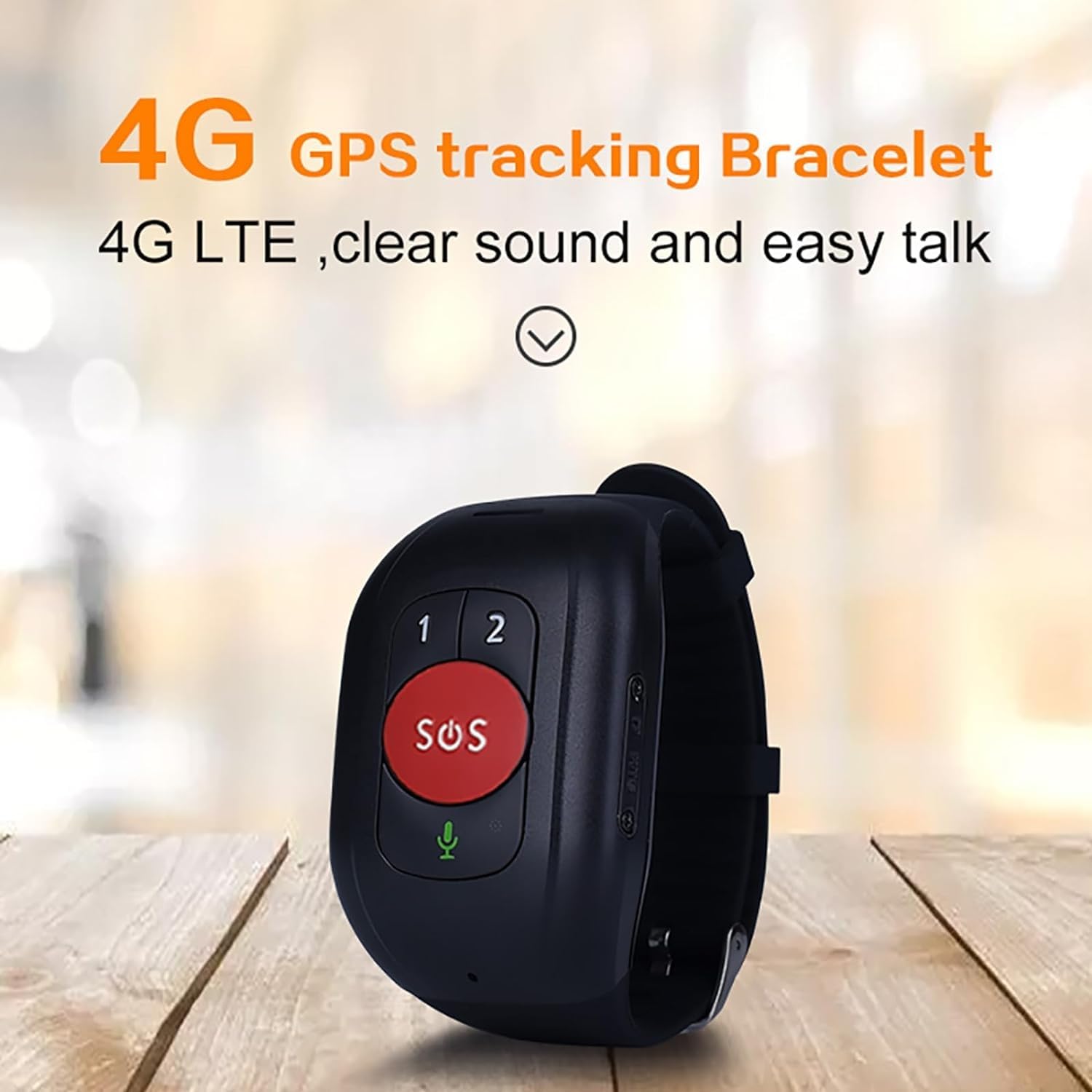 Localizzatore GPS 4G Per Anziani E Demenza, Localizzatore Personale, Braccialetto Anti-smarrimento, Chiamata Rapida, Allarme Caduta, Promemoria Farmaci, Citofono Vocale, Adatto Per Autismo, Bisogni S