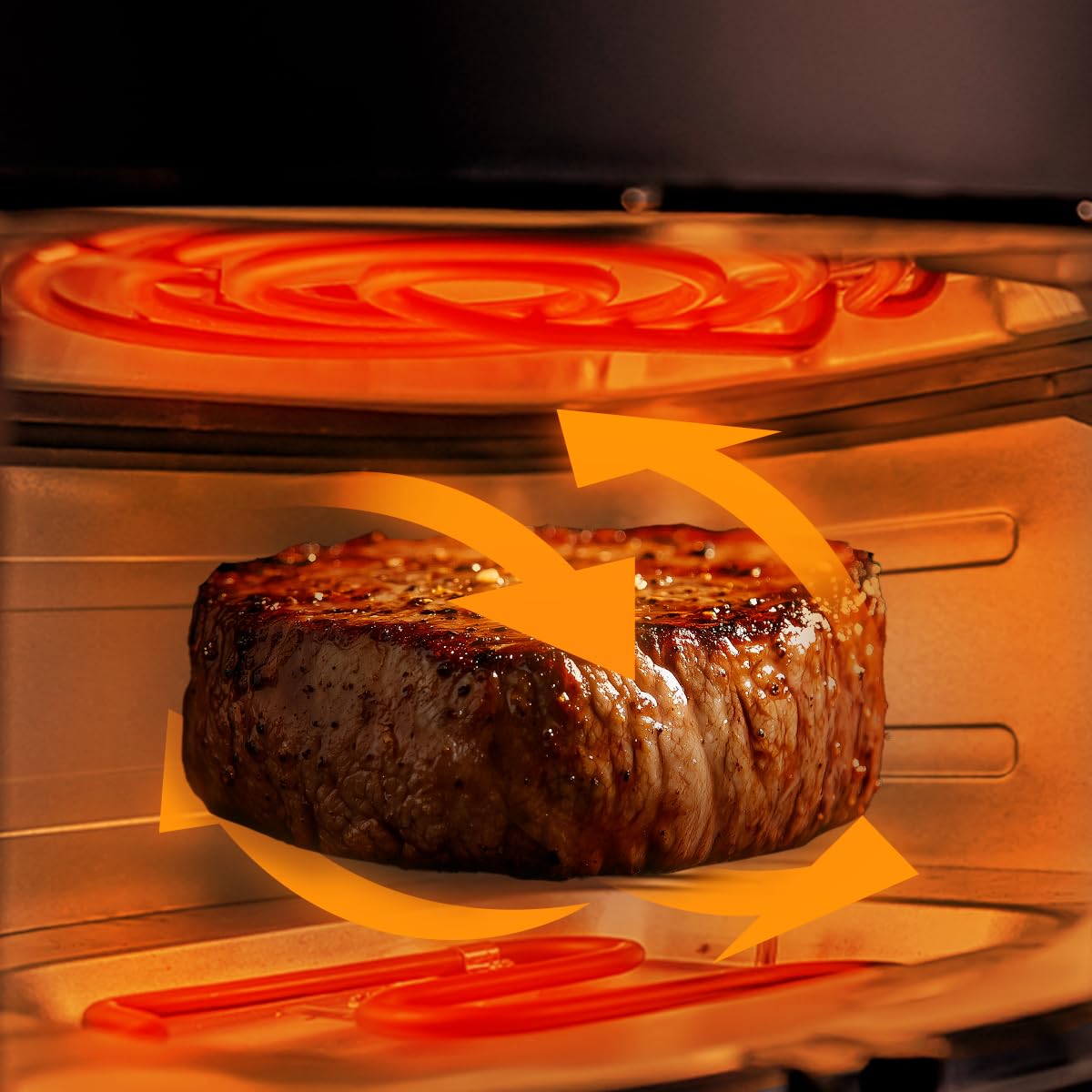 Cecotec Bezolejowa frytkownica powietrzna Cecofry&Grill Duoheat 6500. Grill, żelazko do pizzy, podwójna rezystancja 2200W, okno podglądu, 12 menu, Temp. 40-200°C, gotowanie 3D, brązowienie i