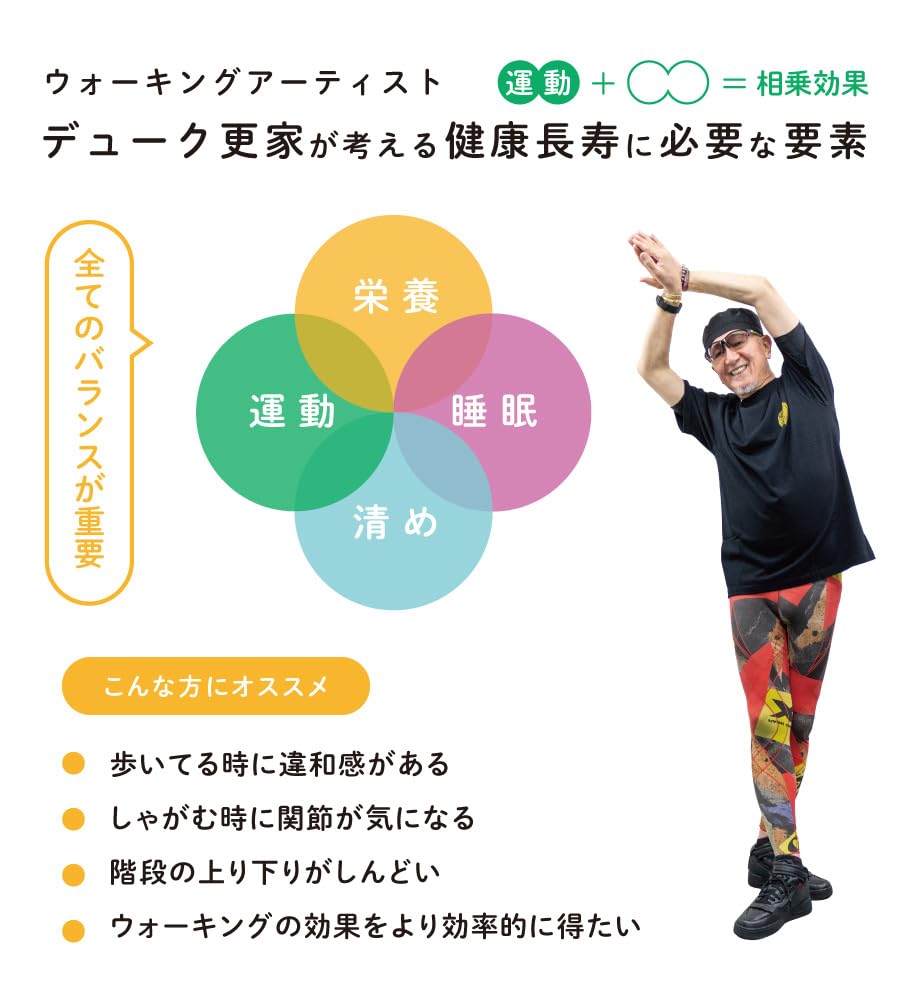 Amazon | 【デューク更家監修】 飲むウォーキングケア アクティブ