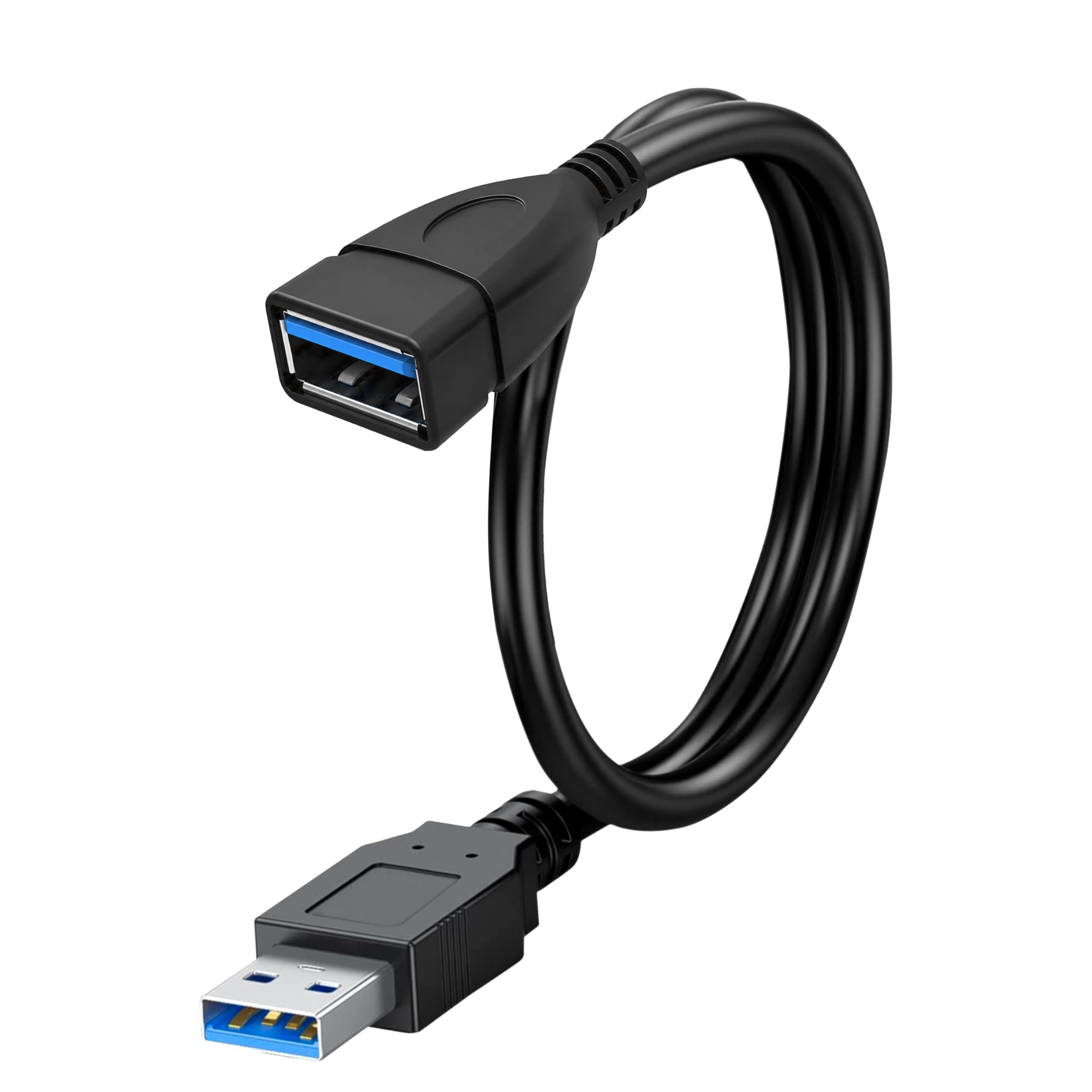 Storite 30cm USB 3.0 Extension Cable Extender SuperSpeed 5 Gbps USB 3.0 Type A Male to USB A Female Extension Cord for Printer, Mouse, Pen Drive 30cm