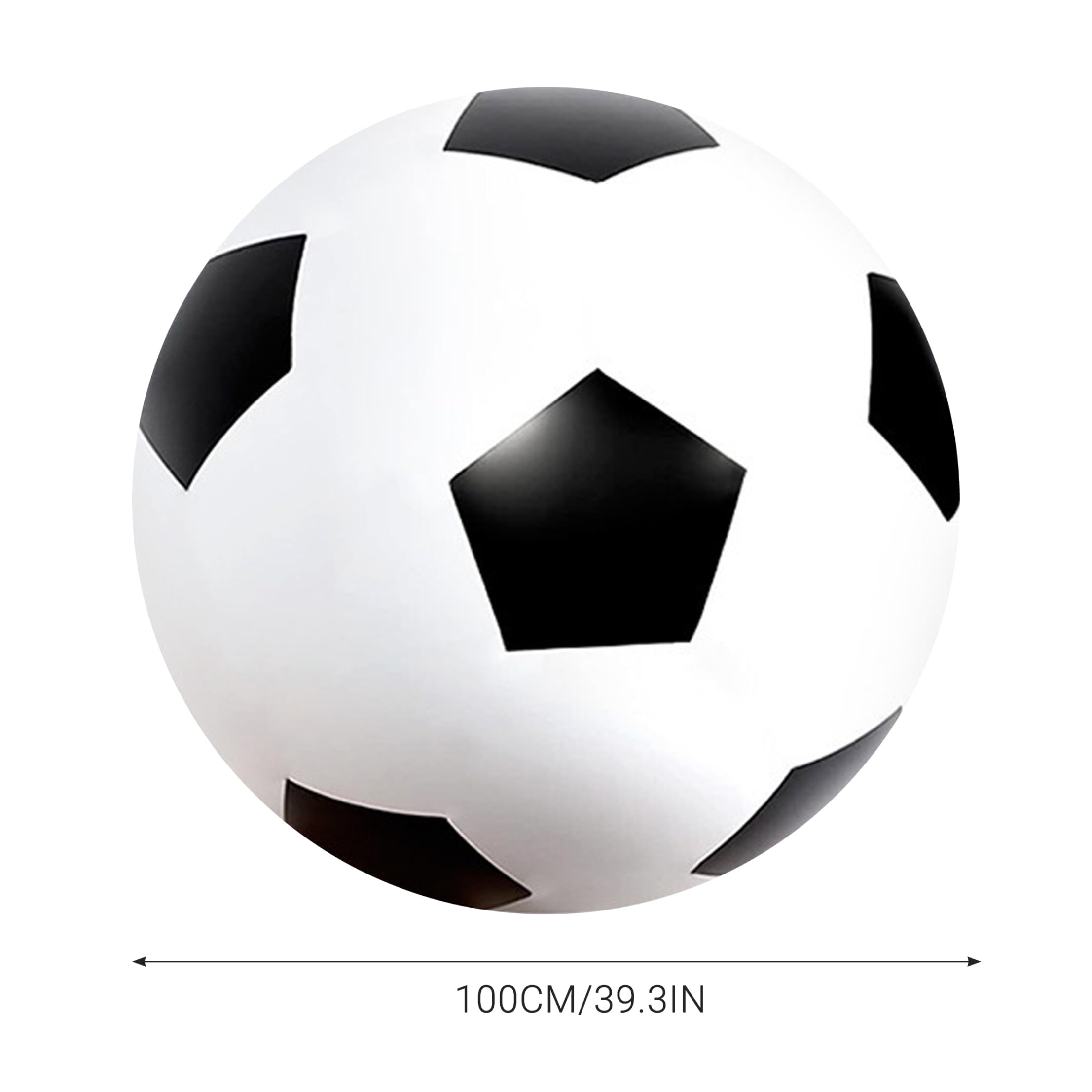 Balón de fútbol Inflable Gigante de 2 uds., balón de Playa de fútbol Inflable de PVC para diversión al Aire Libre, 39, 37 Pulgadas
