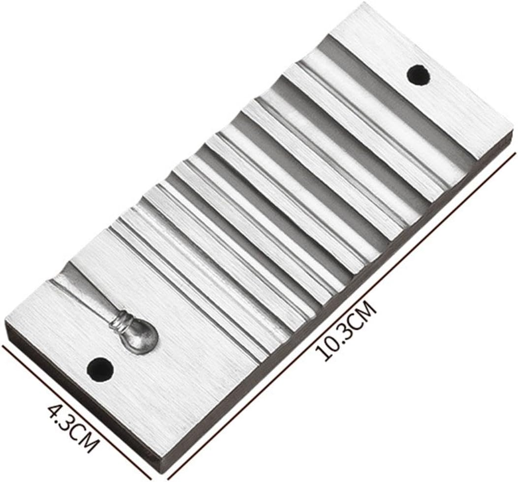 Swage Block Metal Forming Block Accessories Bench Tool Channel Iron Metal Block for Jewelry Making for Bracelet Making Rings, Style A